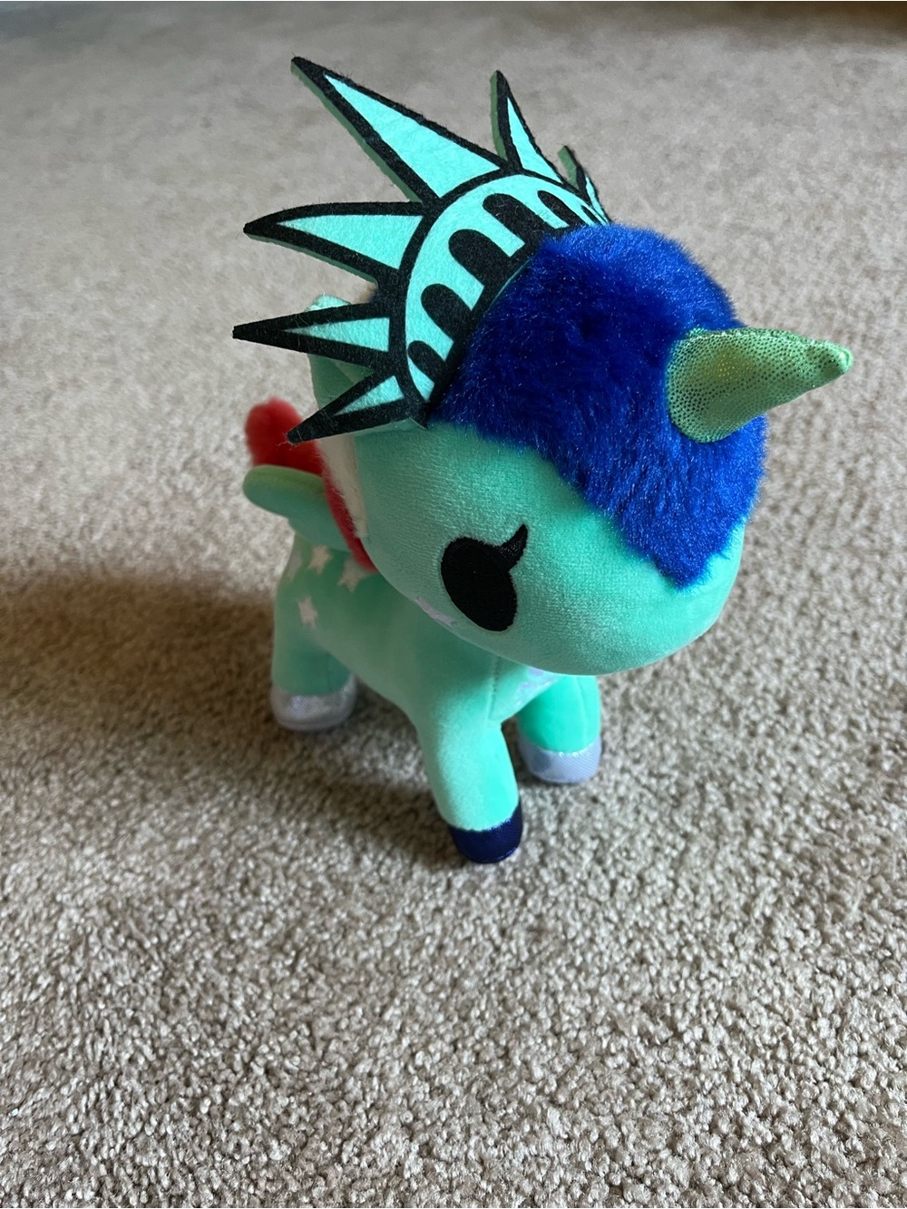 Tokidoki Statue of Liberty Unicorn Plush Toy